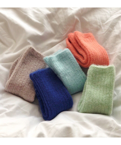 뽀얀 모헤어 socks - 5 color