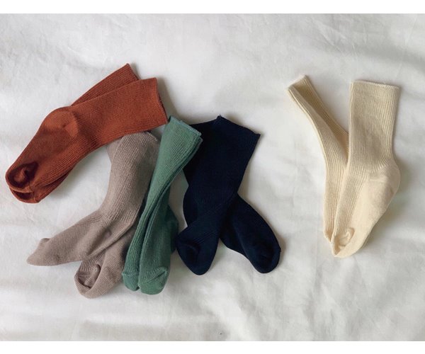봉봉 골지 socks - set [5 color]