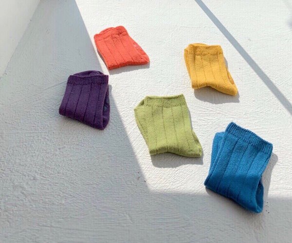 레인보우 socks - set [5 color]