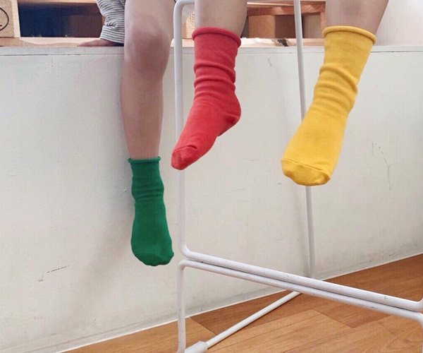비비드 돌돌이 socks - set [5 color]